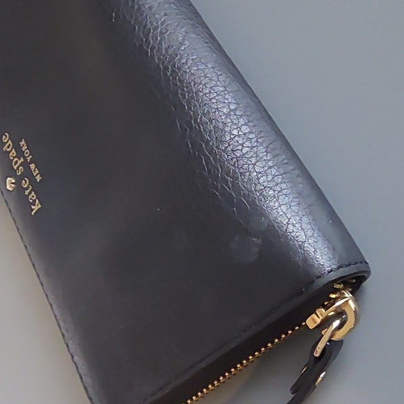 KATE SPADE NEW YORK Black Zip Around Leather Wallet - Picture 13 of 13